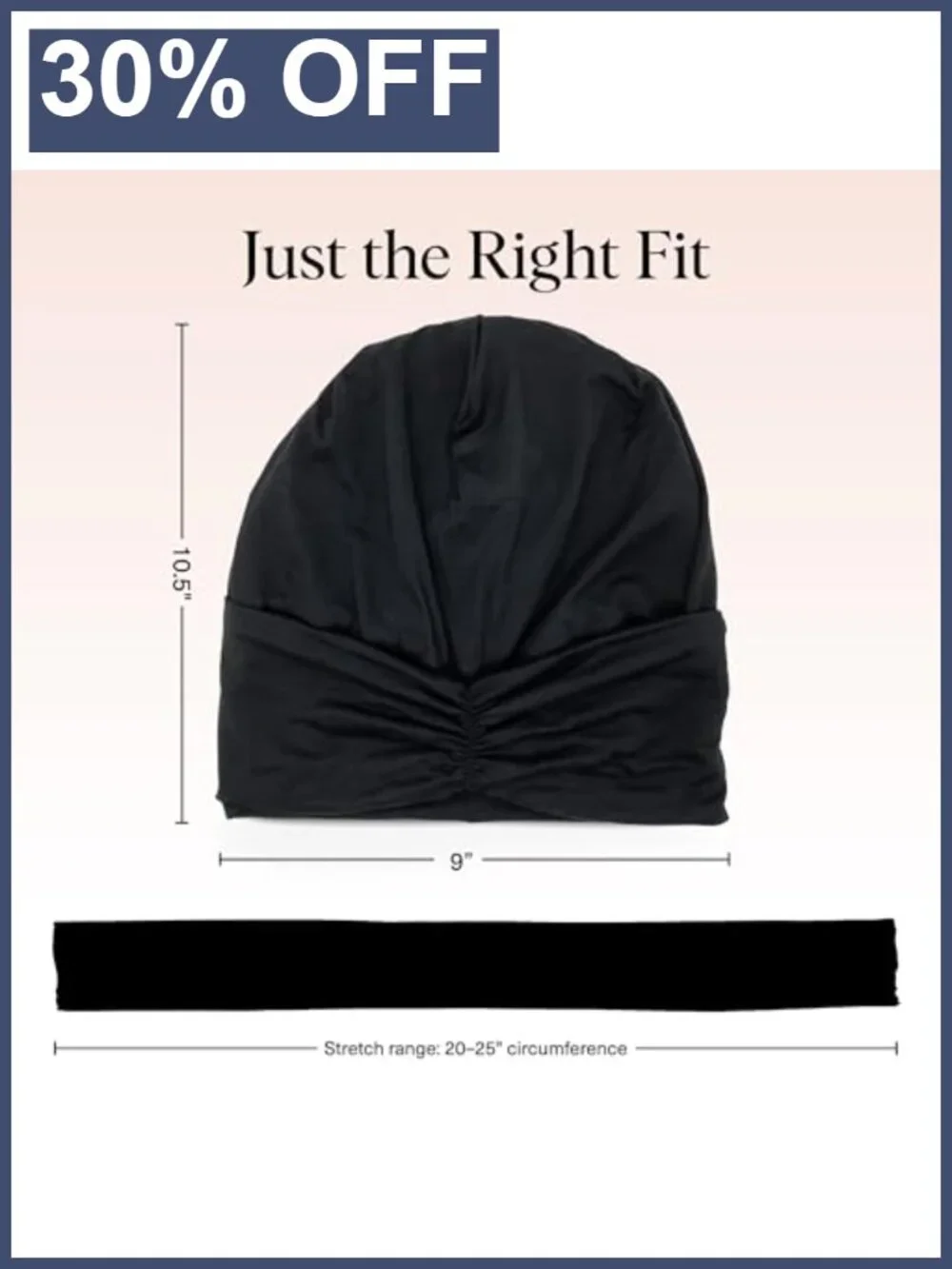 Satin Lined Sleep Cap, Silk Bonnet for Hair, Beanie for Women